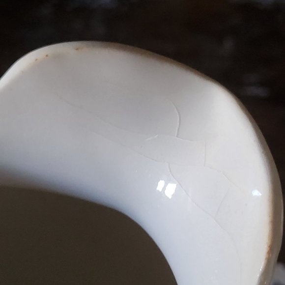 Antique Warwick China Creamer /Small Pitcher, Country Cottage, Farmhouse *Repair - Picture 7 of 10